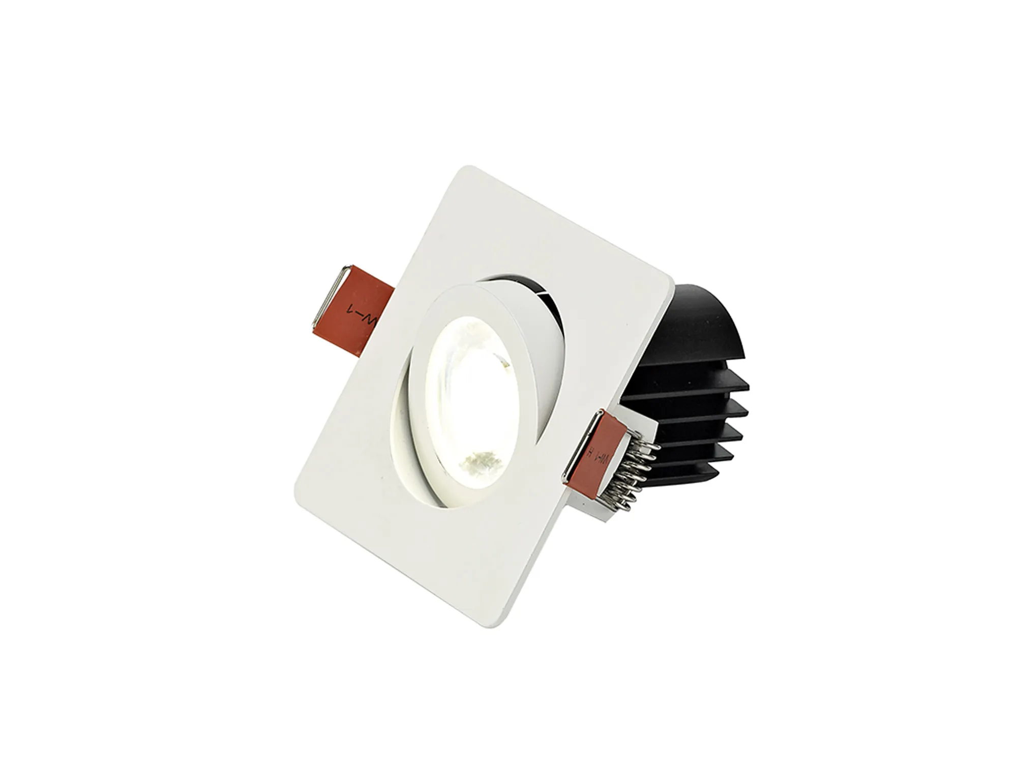 DM202288  Bare S 9 Tridonic Powered 9W 2700K 770lm 24° CRI>90 LED Engine White Adjustable Square Recessed Spotlight, IP20